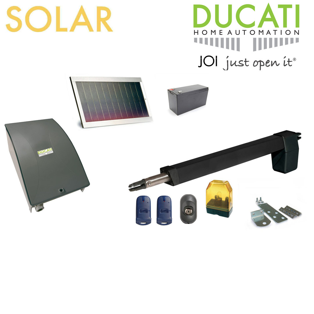DUCATI HC812-300 SOLAR MONO for electric swing gate up to 2,5m/250kg 
